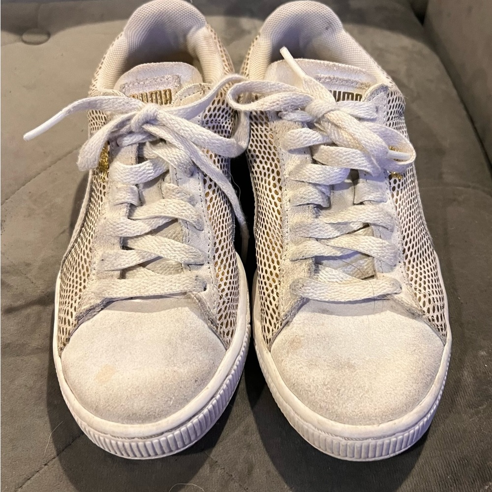 White Puma sneakers